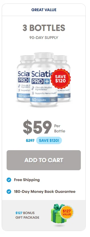 Sciatica Pro Plus 3 Bottle